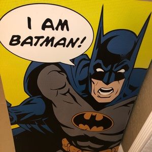 Wooden Batman poster